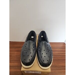 Sperry Fur Lined Cozy Float Boat Womens 7 Navy Blue Casual Shoes STS87088